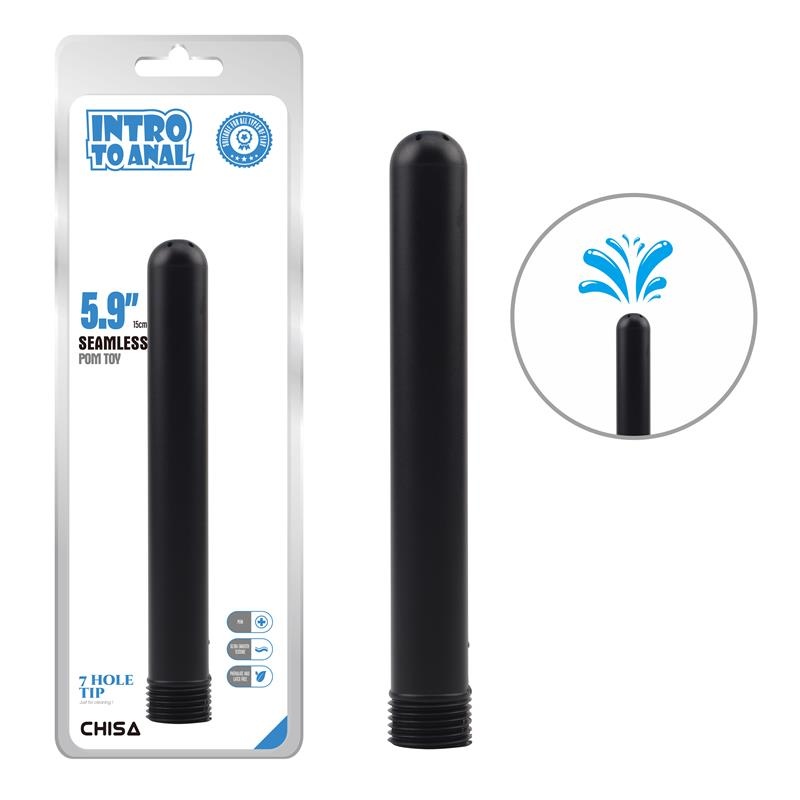 Трубка для душу анального Chisa Anal Cleaner Tube 15 cm Black