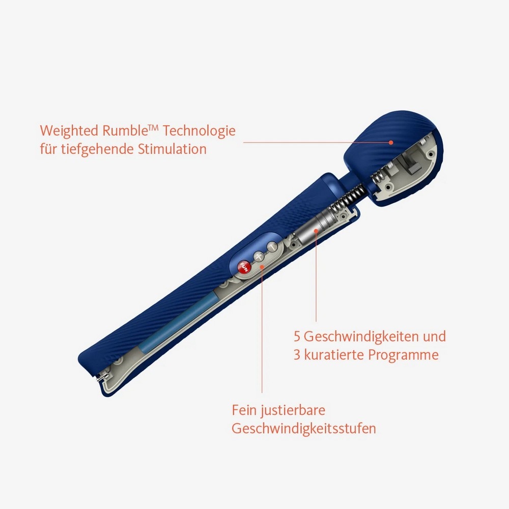 Вибратор-микрофон Fun Factory Wand VIM Midnight Blue